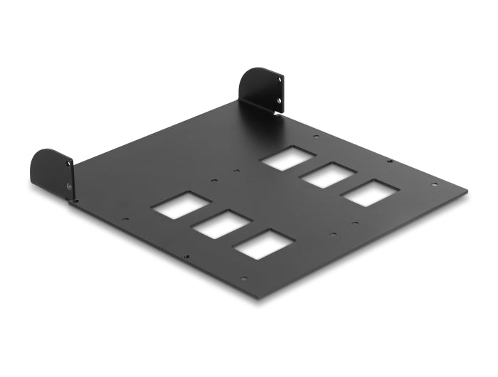 5.25″ Metall Einbaurahmen für 2 x Delock Wechselrahmen 47011 / 47005