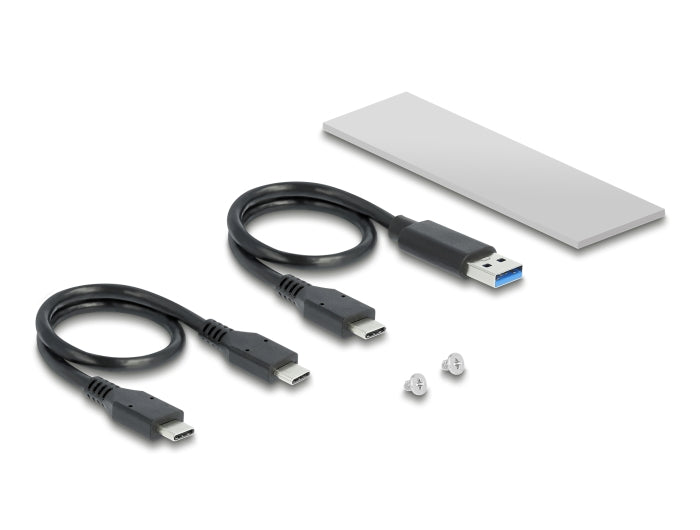 Delock Externes Gehäuse für M.2 NVMe PCIe SSD mit SuperSpeed USB 10 Gbps (USB 3.2 Gen 2) USB Type-C™ Buchse