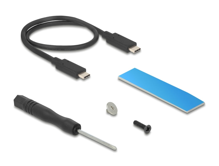 Delock Externes Gehäuse für M.2 NVMe PCIe SSD mit SuperSpeed USB 20 Gbps (USB 3.2 Gen 2x2) USB Type-C™ Buchse