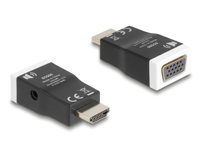 Delock Adapter HDMI-A Stecker > VGA Buchse mit Audio
