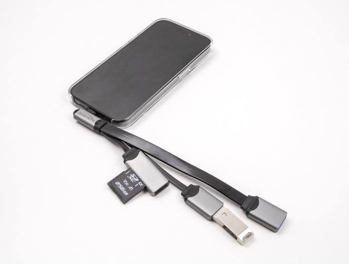 Delock 2 Port USB Hub inklusive SD und Micro SD Card Reader mit USB Type-C™ Anschluss