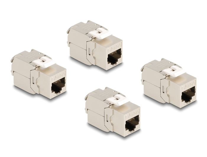 Delock Keystone Modul RJ45 Buchse Cat.6A STP 4 Stück
