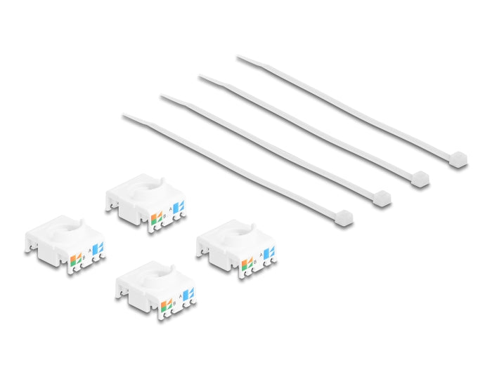 Delock Keystone Modul RJ45 Buchse Cat.6A STP 4 Stück