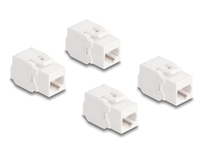 Delock Keystone Modul RJ45 Buchse Cat.6A UTP 4 Stück