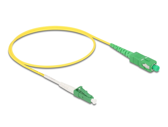 Delock Kabel Lichtwellenleiter LC-APC zu SC-APC Simplex Singlemode OS2 0,5 m