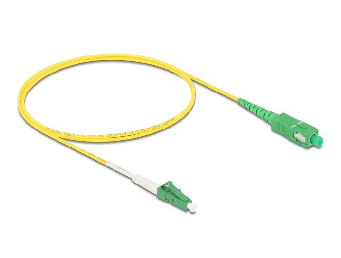 Delock Kabel Lichtwellenleiter LC-APC zu SC-APC Simplex Singlemode OS2 1 m
