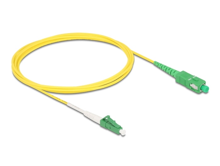 Delock Kabel Lichtwellenleiter LC-APC zu SC-APC Simplex Singlemode OS2 2 m