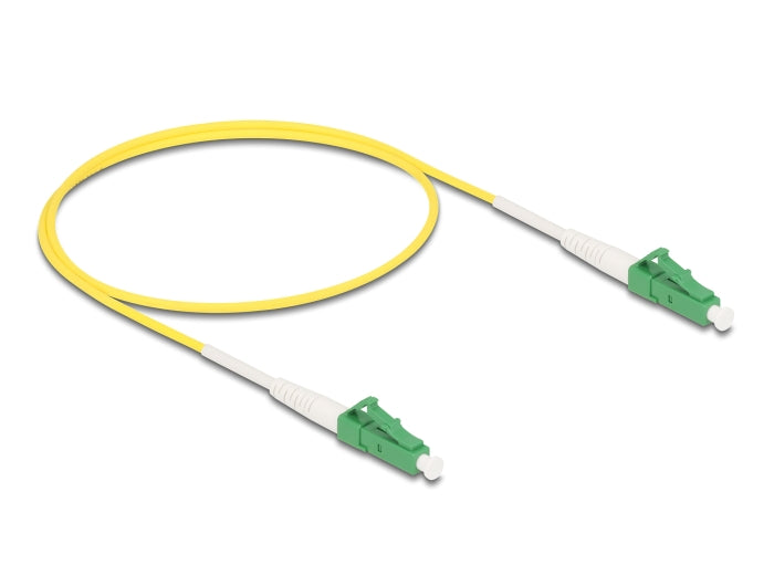 Delock Kabel Lichtwellenleiter LC-APC zu LC-APC Simplex Singlemode OS2 0,5 m