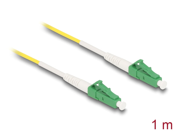 Delock Kabel Lichtwellenleiter LC-APC zu LC-APC Simplex Singlemode OS2 1 m