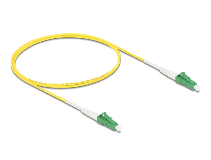 Delock Kabel Lichtwellenleiter LC-APC zu LC-APC Simplex Singlemode OS2 1 m