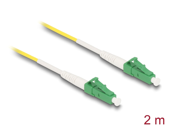 Delock Kabel Lichtwellenleiter LC-APC zu LC-APC Simplex Singlemode OS2 2 m