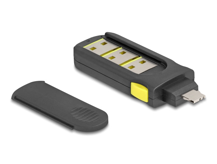 Delock USB Port Blocker Set für USB Typ-A Buchse 4 Stück + Verschlusswerkzeug