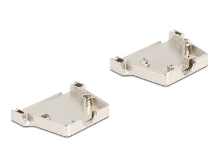 Delock Sub-D Steckergehäuse 50 Pin aus Metall inklusive Steckerverbinder Buchse und Montagematerial
