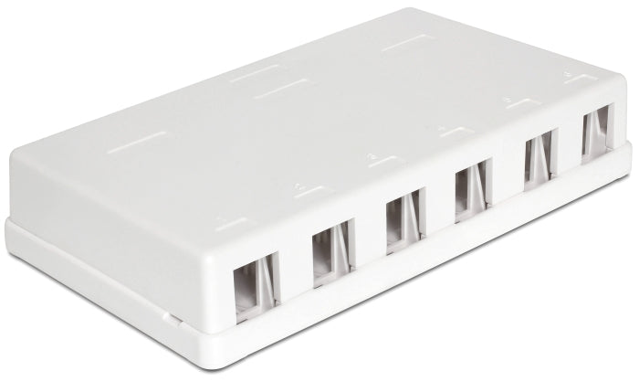 Delock Keystone Leergehäuse 6 Port
