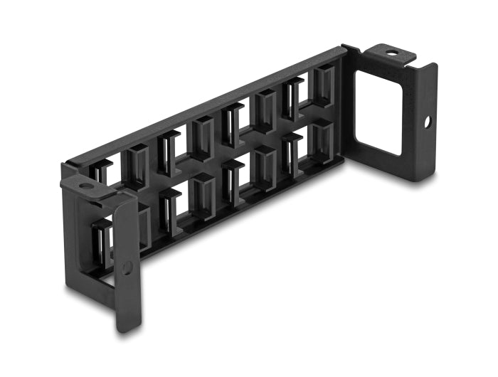 Delock Keystone Halterung 8 Port Panel Aufbau vertikal