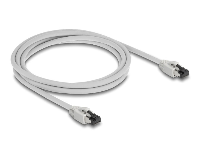Delock RJ45 Netzwerkkabel Cat.8.1 S/FTP 2 m bis 40 Gbps grau