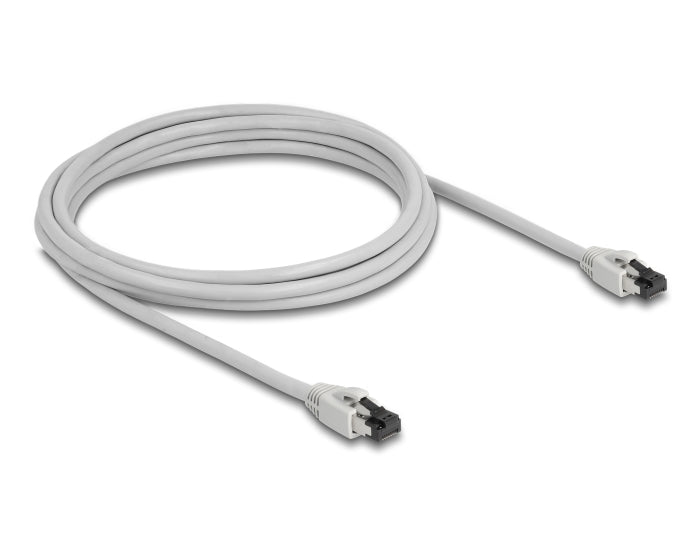 Delock RJ45 Netzwerkkabel Cat.8.1 S/FTP 3 m bis 40 Gbps grau