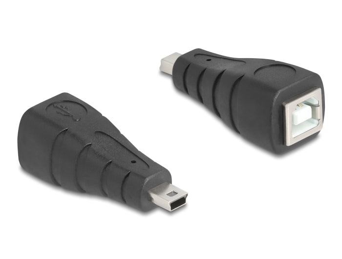 Delock USB 2.0 Adapter Mini USB 5 Pin Stecker zu USB Typ-B Buchse