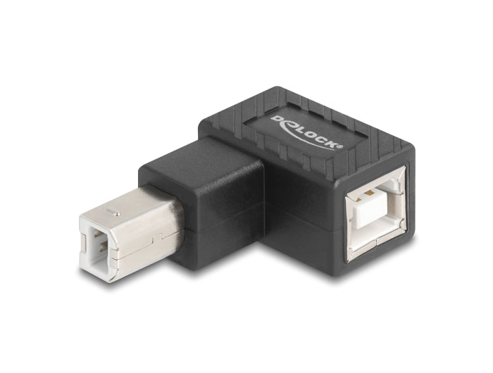 Delock USB 2.0 Adapter USB Typ-B Stecker zu USB Typ-B Buchse 90° gewinkelt oben