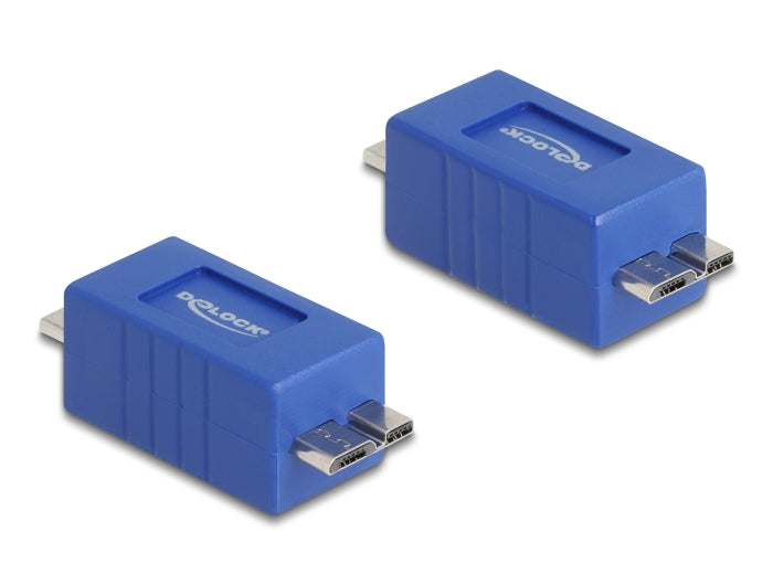 Delock USB 5 Gbps Adapter Gender Changer USB Micro-B Stecker zu Stecker