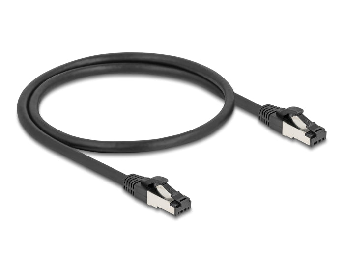 Delock RJ45 Netzwerkkabel Cat.8.1 S/FTP 0,5 m bis 40 Gbps schwarz