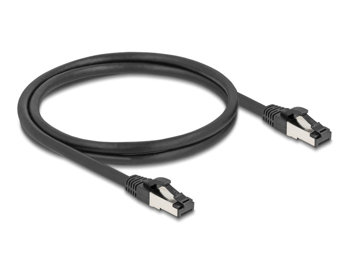 Delock RJ45 Netzwerkkabel Cat.8.1 S/FTP 1 m bis 40 Gbps schwarz