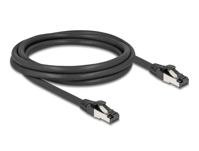 Delock RJ45 Netzwerkkabel Cat.8.1 S/FTP 2 m bis 40 Gbps schwarz