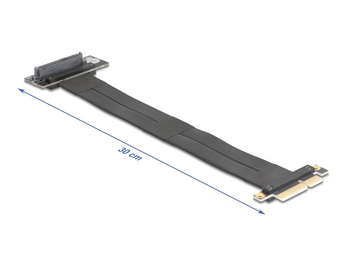 Delock Riser Karte PCI Express 3.0 x4 Stecker zu U.2 SFF-8639 SSD Slot 90° gewinkelt mit Kabel 30 cm