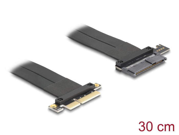 Delock Riser Karte PCI Express 3.0 x4 Stecker zu U.2 SFF-8639 SSD Slot mit Kabel 30 cm