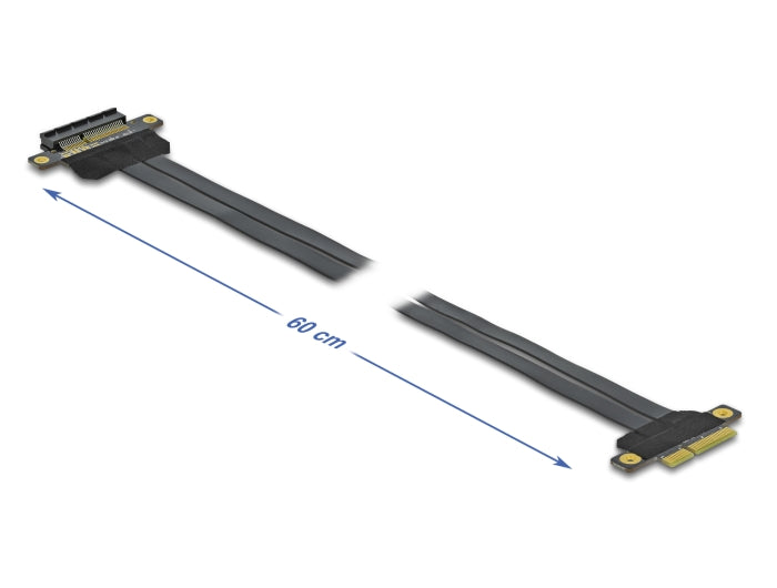 Delock Riser Karte PCI Express x4 zu x4 mit flexiblem Kabel 60 cm