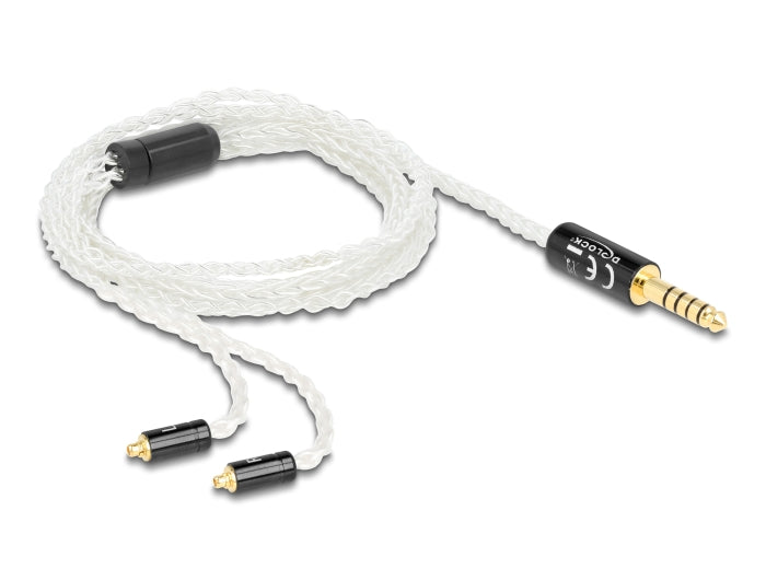 Delock Audio Kabel 4,4 mm 5 Pin Klinkenstecker zu 2 x MMCX Stecker 1,20 m