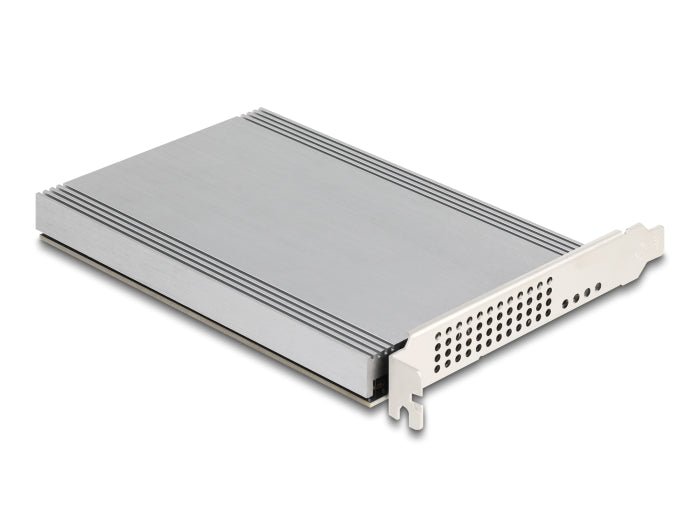 Delock PCI Express x16 Karte zu 4 x intern NVMe M.2 Key M mit Kühlkörper - Bifurcation (LxB: 145 x 111 mm)