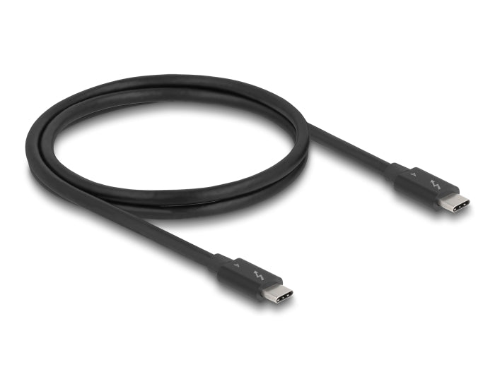 Delock Thunderbolt™ 4 Kabel 40 Gbps PD 3.1 240 W 1 m schwarz