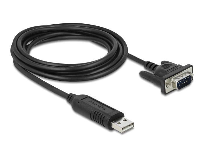 Delock USB 2.0 zu Seriell RS-232 Adapter mit kompaktem seriellen Steckergehäuse