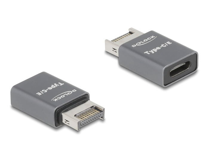 Delock Adapter USB 10 Gbps Typ-E Key A Stecker zu USB Type-C™ Buchse Metall