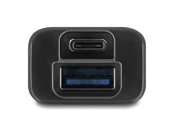 Delock 4 Port USB Hub 5 Gbps mit USB Typ-A oder USB Type-C™ Anschluss in transparentem Gehäuse