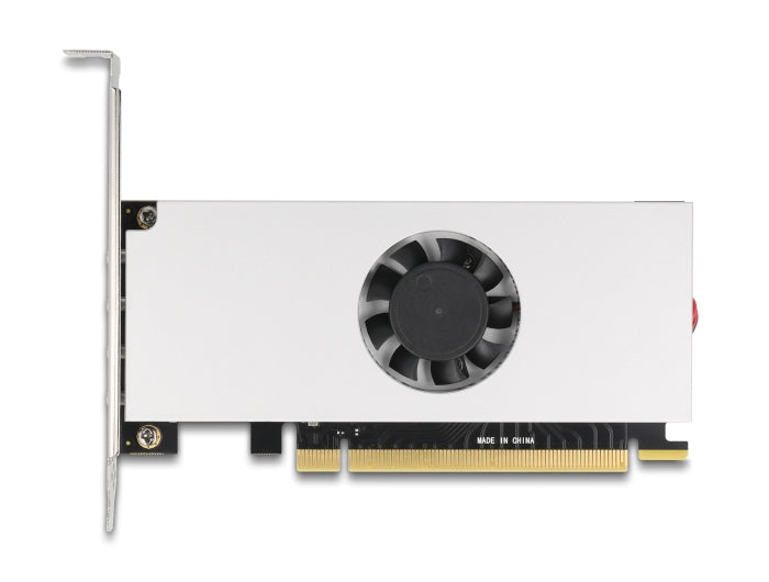 Delock PCI Express x16 Karte zu 4 x USB 20 Gbps USB Type-C™ Quad Channel mit Lüfter und Kühlkörper im Low Profile Formfaktor