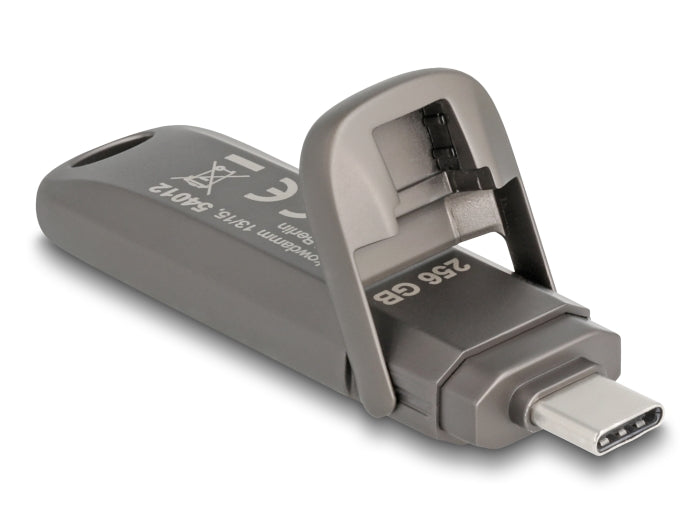 Delock USB 20 Gbps USB-C™ Speicherstick 256 GB, Lesegeschwindigkeit 1980 MB/s - Metallgehäuse