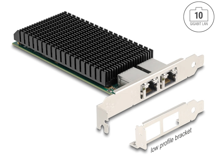 Delock PCI Express x8 Netzwerkkarte 10 Gigabit LAN 2 x RJ45 X540