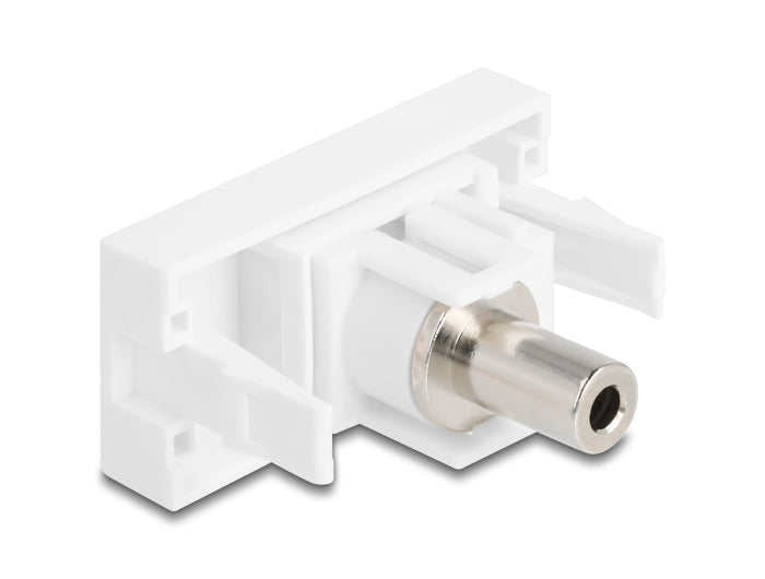 Delock Easy 45 Modul Klinkenbuchse 3,5 mm 3 Pin zu Klinkenbuchse 3,5 mm 3 Pin weiß