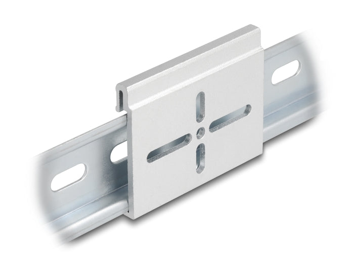 Delock Aluminium Montageclip für Hutschiene 60,0 x 47,8 mm silber