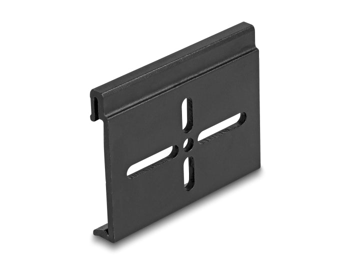 Delock Aluminium Montageclip für Hutschiene 60,0 x 47,8 mm schwarz