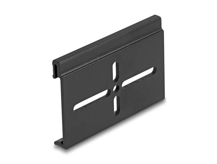 Delock Aluminium Montageclip für Hutschiene 70,0 x 47,8 mm schwarz