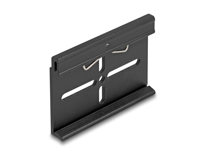 Delock Aluminium Montageclip für Hutschiene 70,0 x 47,8 mm schwarz