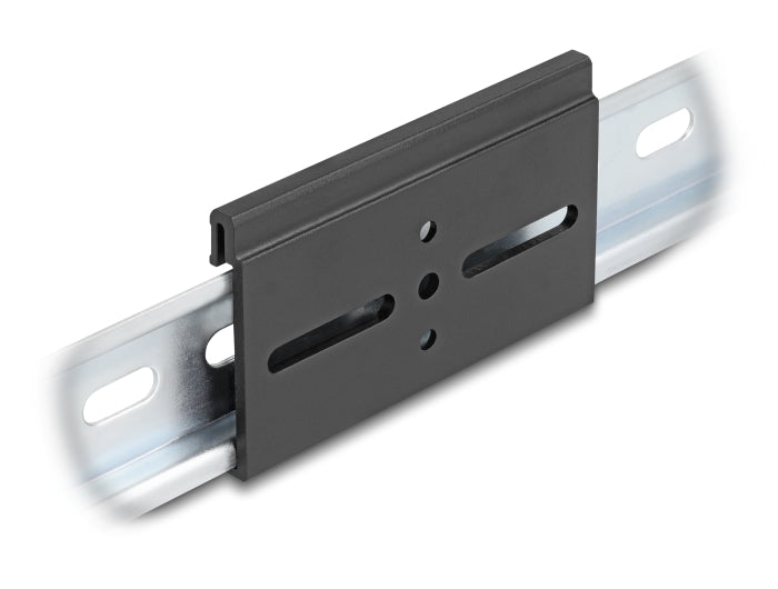 Delock Aluminium Montageclip für Hutschiene 80,0 x 47,8 mm schwarz