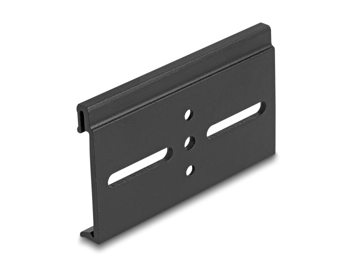 Delock Aluminium Montageclip für Hutschiene 80,0 x 47,8 mm schwarz