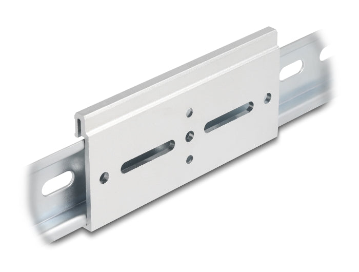 Delock Aluminium Montageclip für Hutschiene 100,0 x 47,8 mm silber