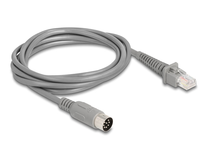 Delock Kabel RJ50 Stecker zu DIN 8 Pin Stecker 2 m grau