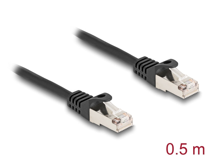Delock Kabel RJ50 Stecker zu RJ50 Stecker F/UTP 0,5 m schwarz