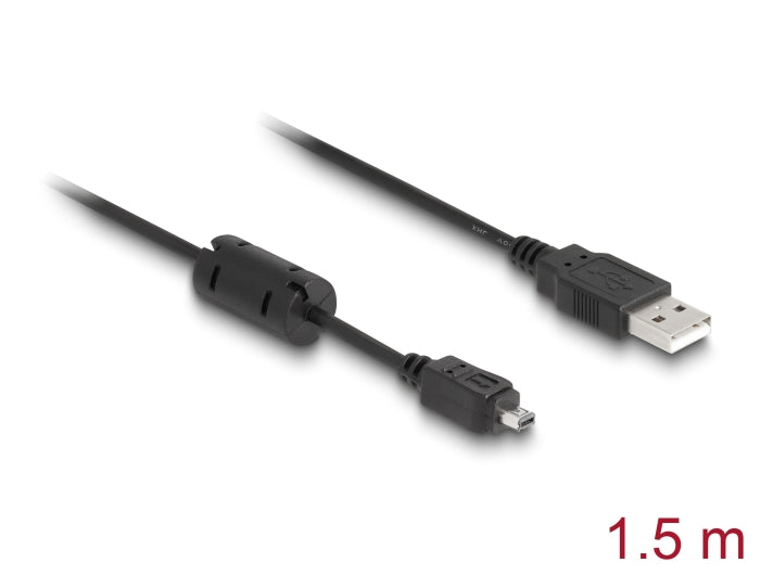 Delock Kabel USB-B mini 4 Pin Hirose Stecker zu USB-A Stecker 1,5 m